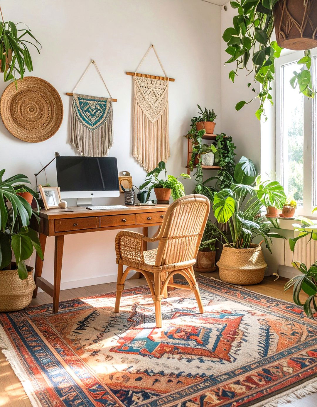 The Bohemian Chic Home Office - 30 home office interior design ideas