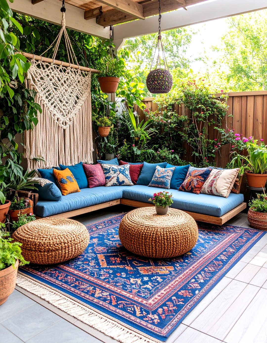 The Bohemian Chic Lounge - 30 backyard layout ideas