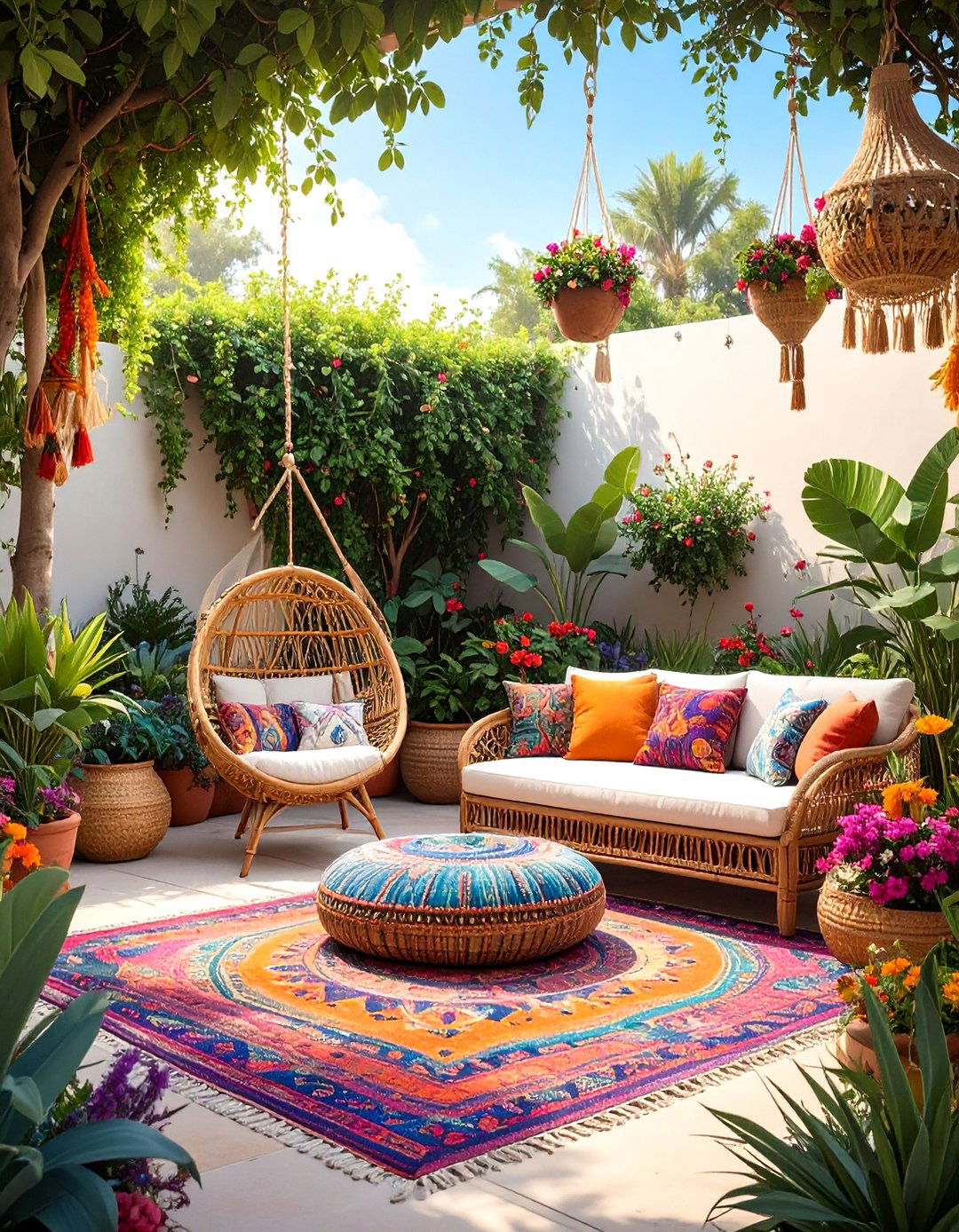 The Bohemian Chic Lounge - 30 backyard oasis ideas