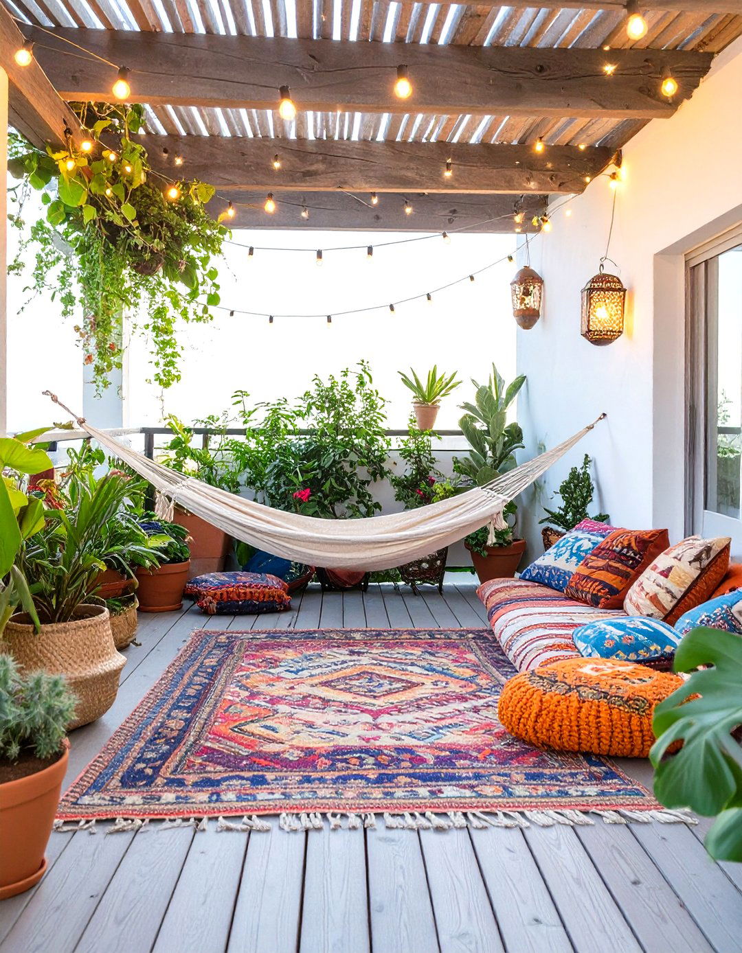 The Bohemian Chic Lounge Deck - 30 cool deck ideas