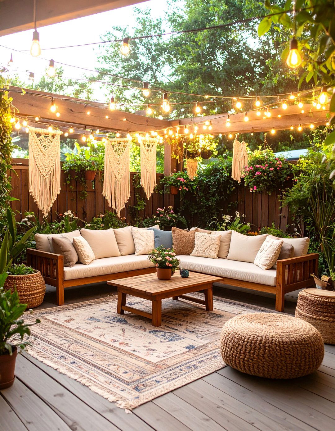 The Bohemian Chic Patio - 30 70s interior design ideas