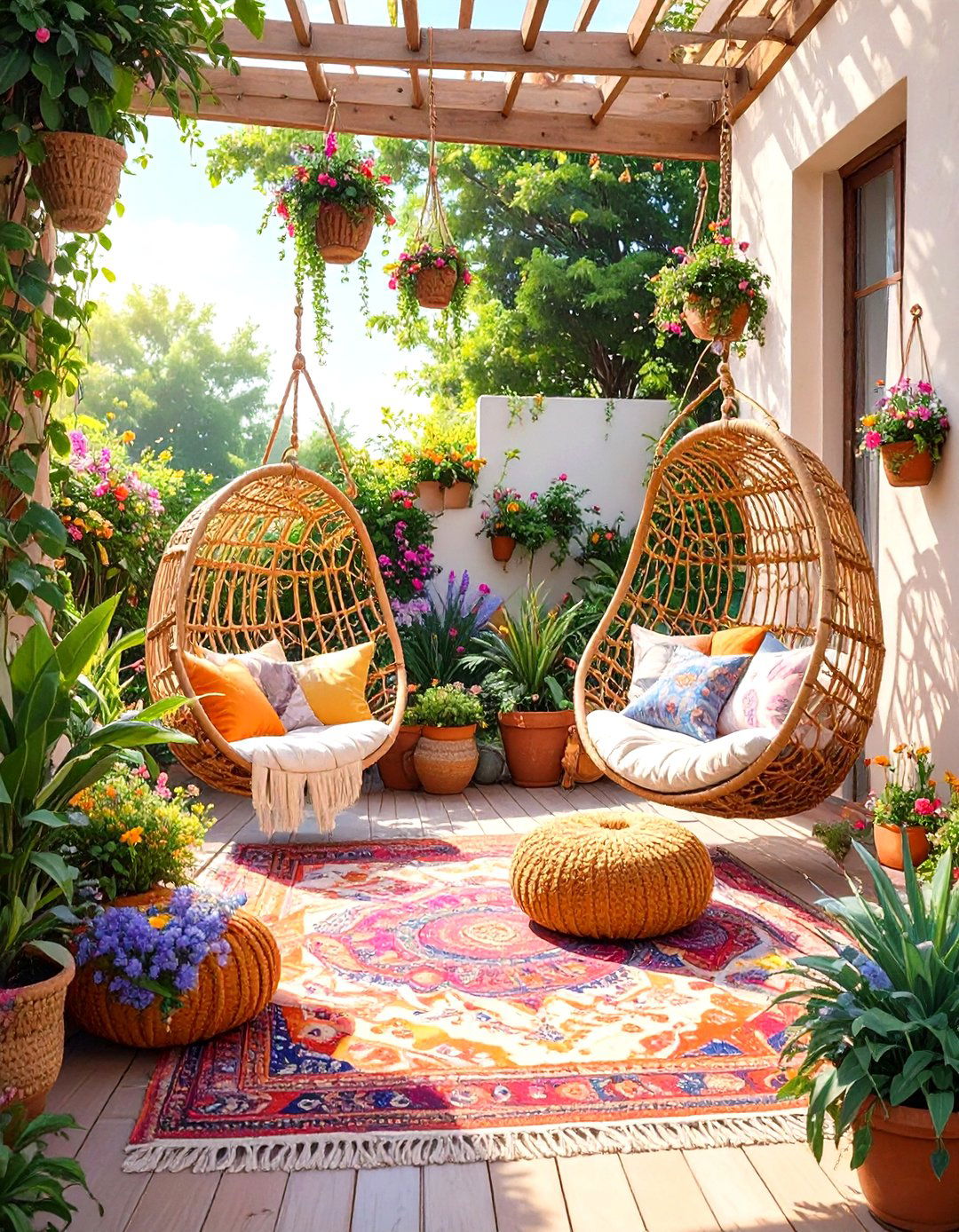 The Bohemian Chic Patio - 30 modern patio ideas