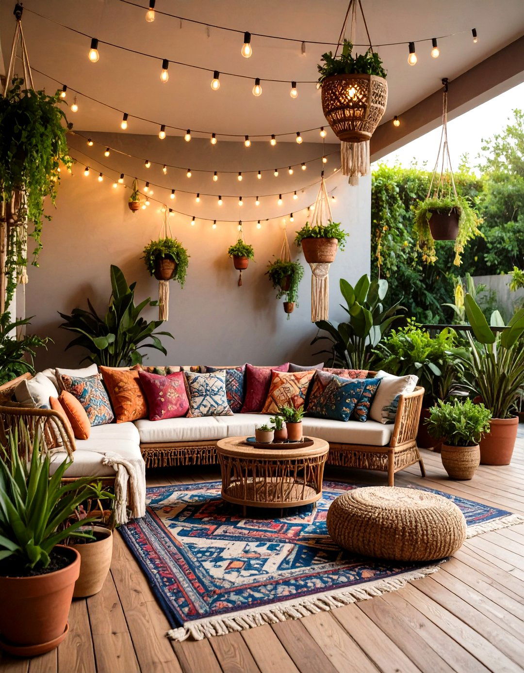 The Bohemian Chic Patio Oasis - 30 interior design blogs ideas