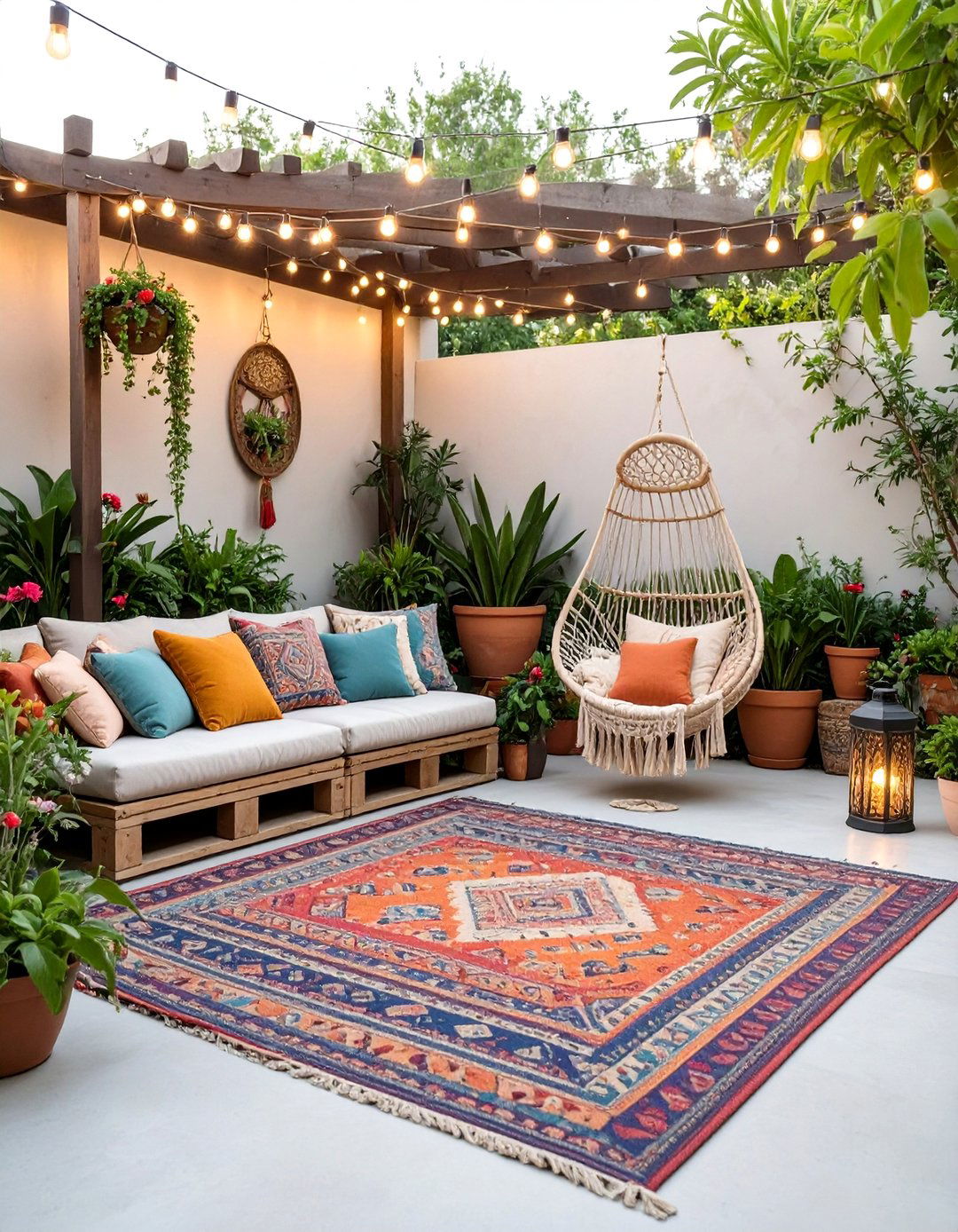 The Bohemian Chic Patio Retreat - 30 backyard patio landscaping ideas