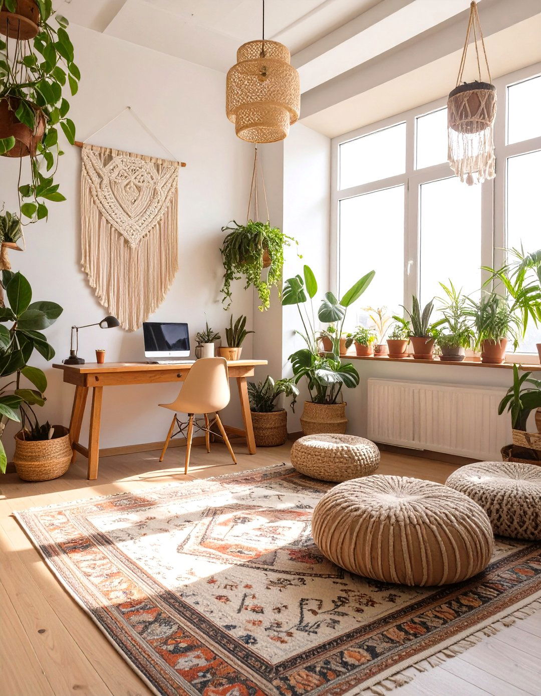 The Bohemian Chic Workspace - 30 office set up ideas