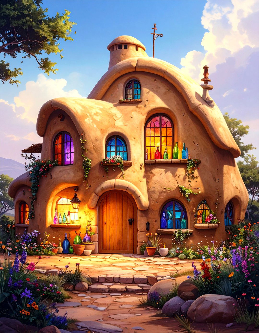 The Bohemian Cob House - 30 low cost small house design ideas