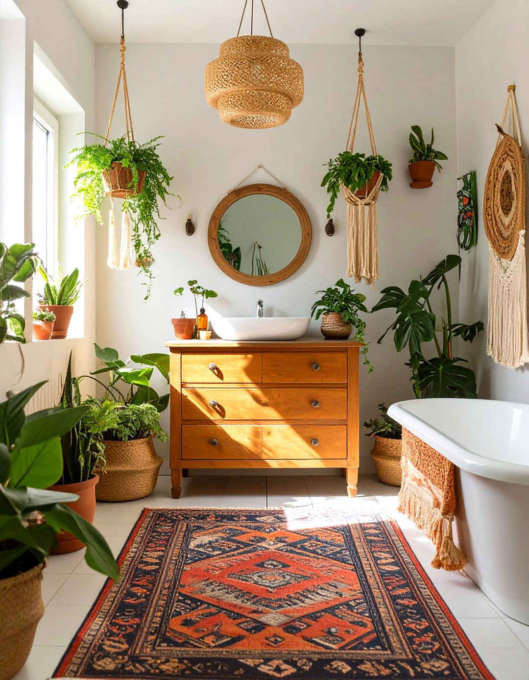 The Bohemian Eclectic Bathroom - 30 bathroom update ideas