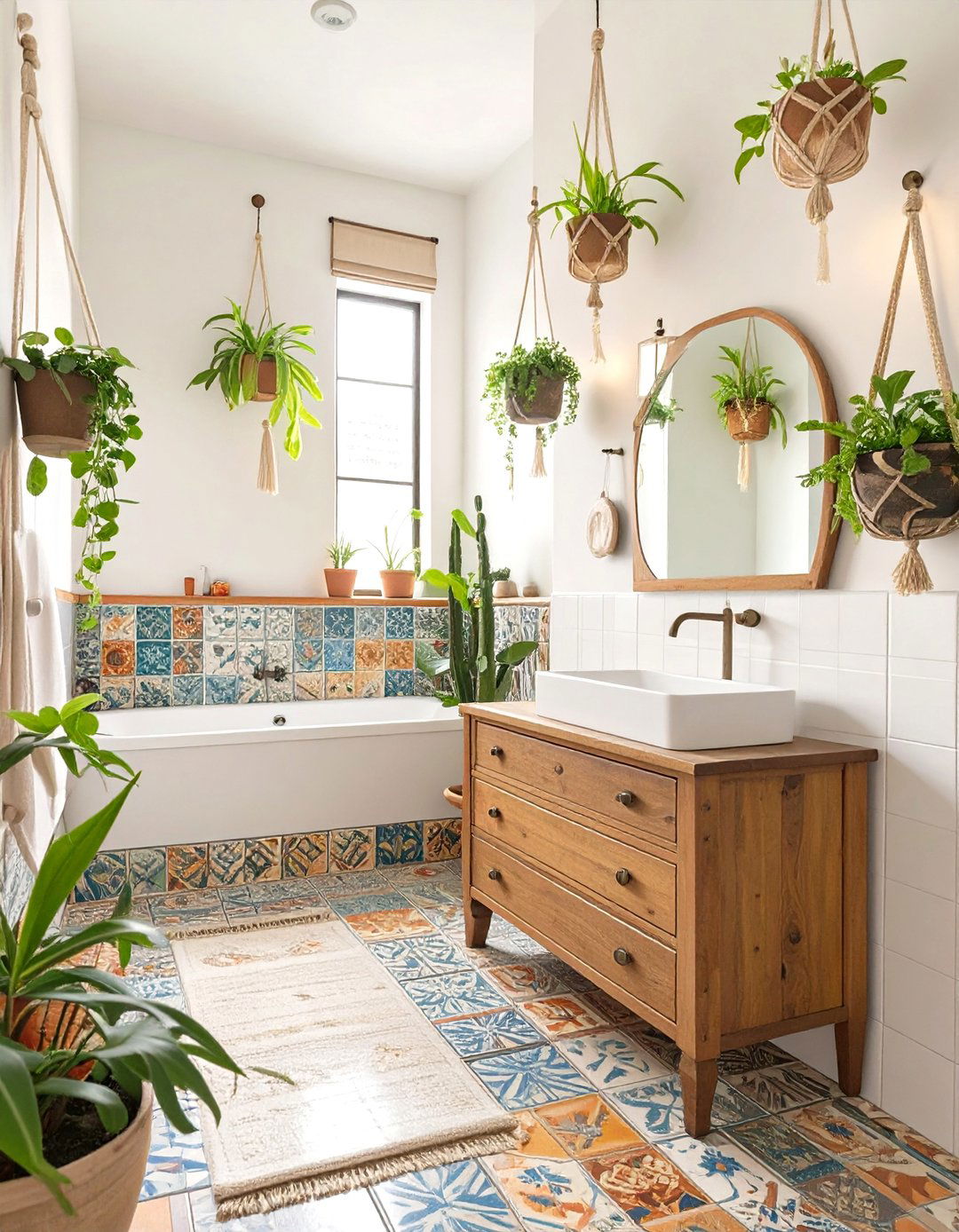 The Bohemian Eclectic Bathroom - 30 bathroom decoration ideas