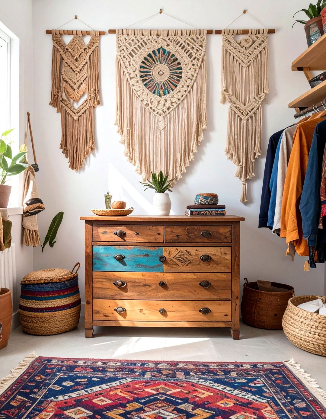 The Bohemian Eclectic Closet - 30 dresser in closet ideas