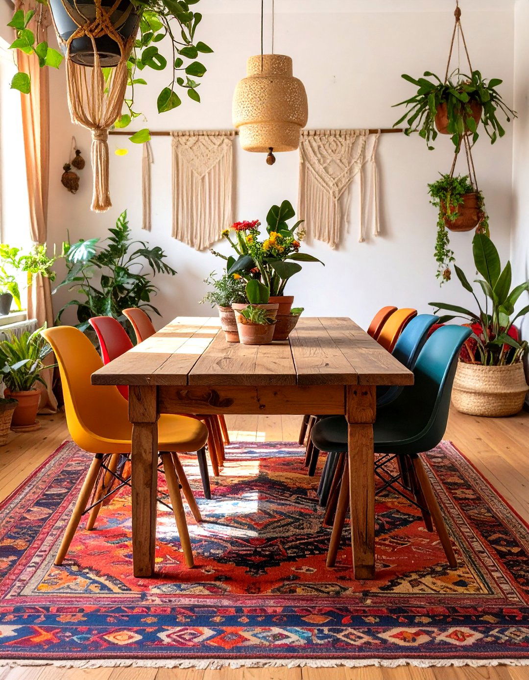 The Bohemian Eclectic Dining Room Table - 30 dining room table ideas