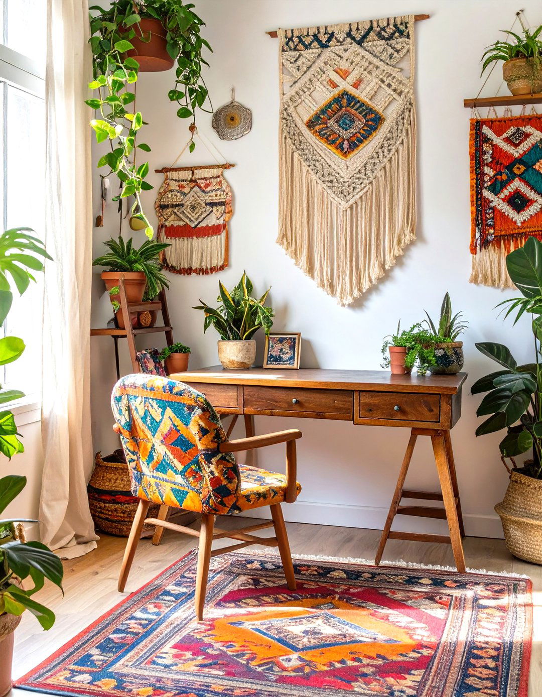 The Bohemian Eclectic Home Office - 30 home office furniture ideas