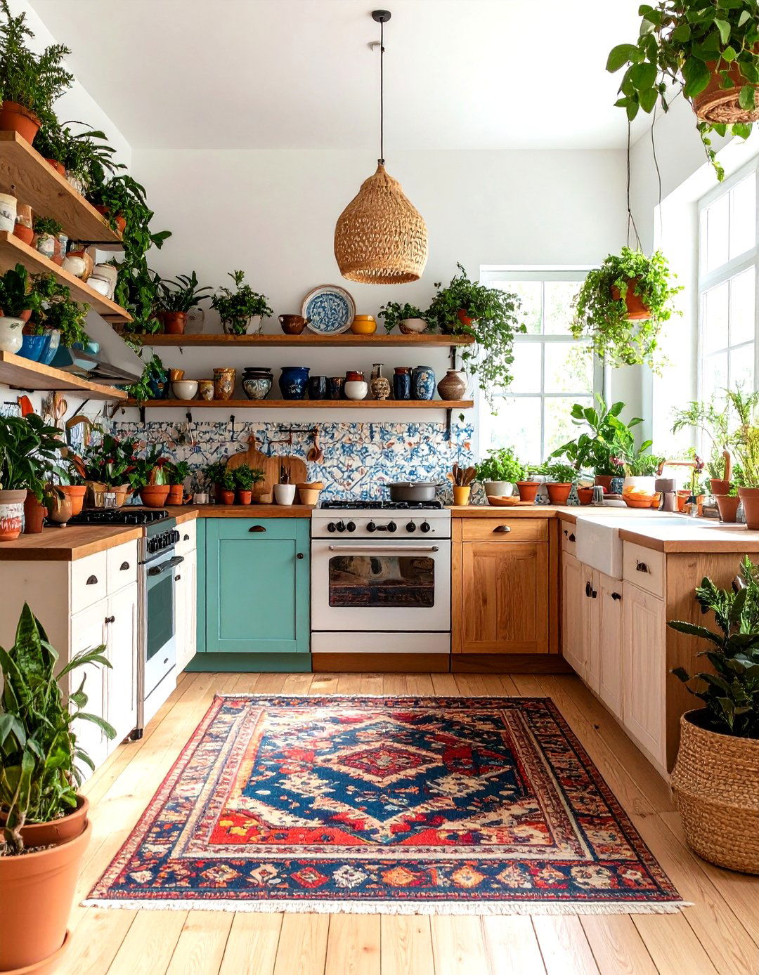 The Bohemian Eclectic Kitchen - 30 functional kitchen design ideas