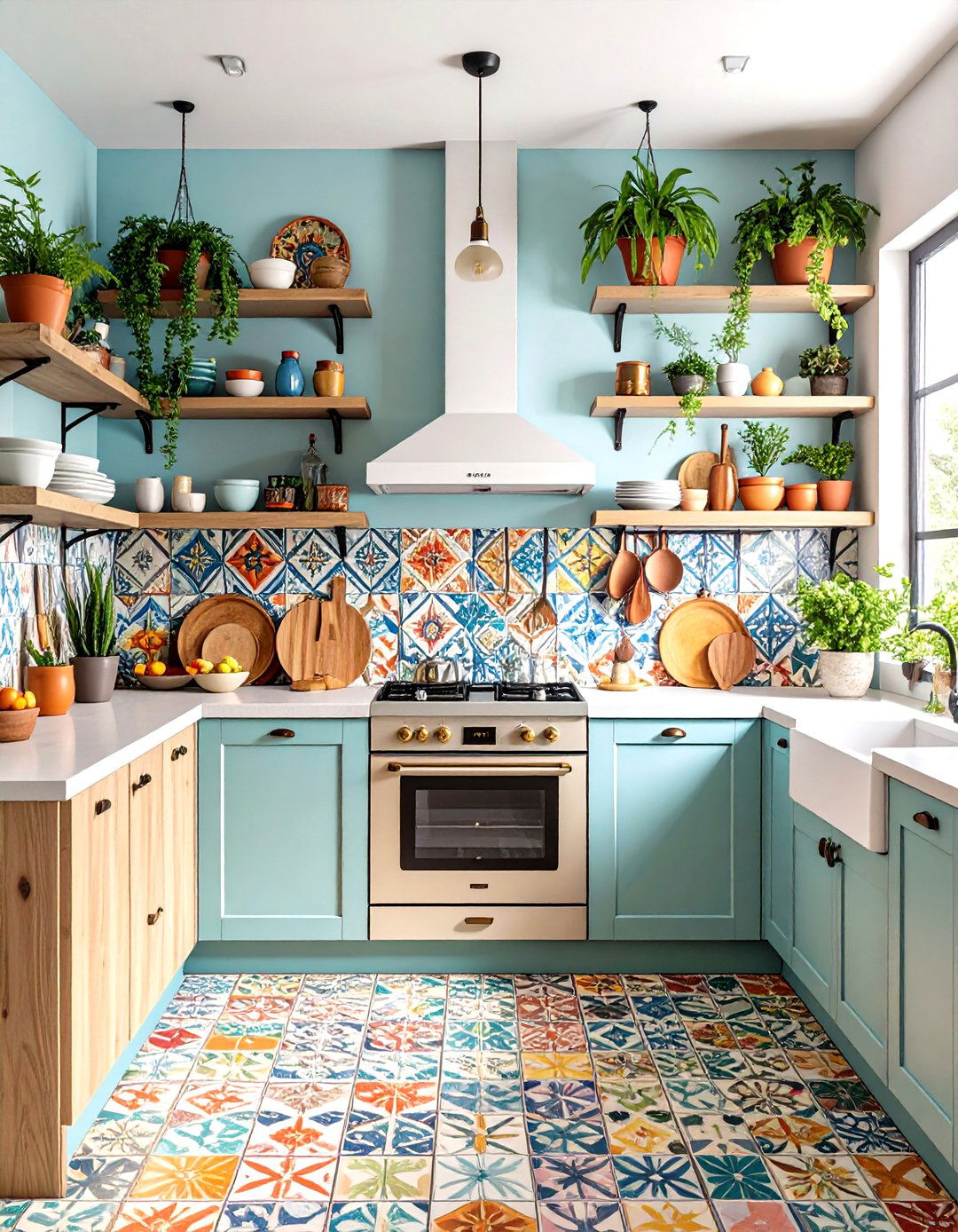The Bohemian Eclectic Kitchen - 30 kitchen organizing ideas