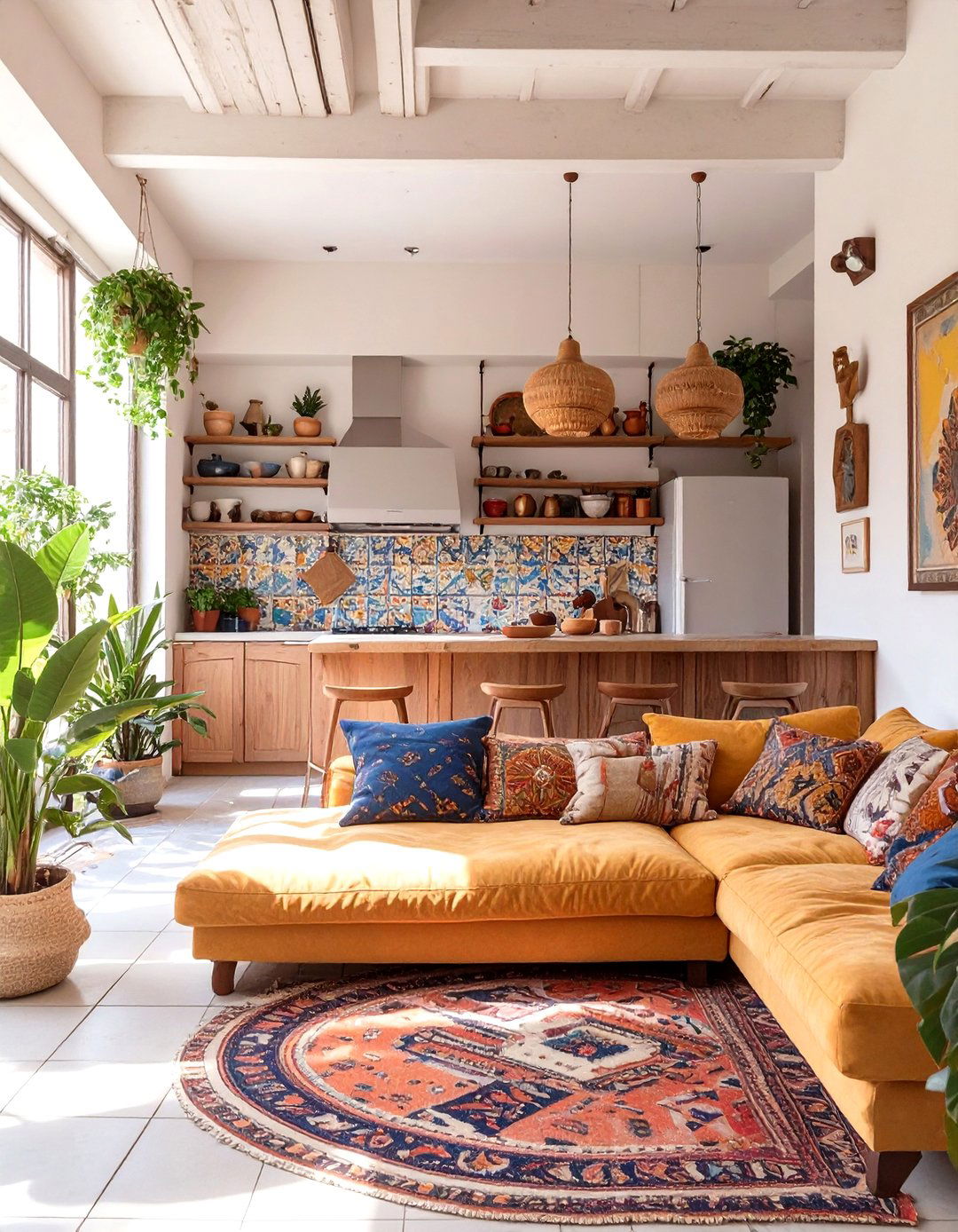 The Bohemian Eclectic Kitchen and Living Room - 30 kitchen and living room ideas