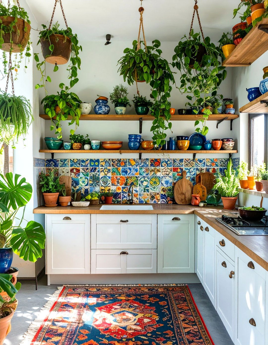 The Bohemian Eclectic Kitchen - 30 apartment kitchen ideas