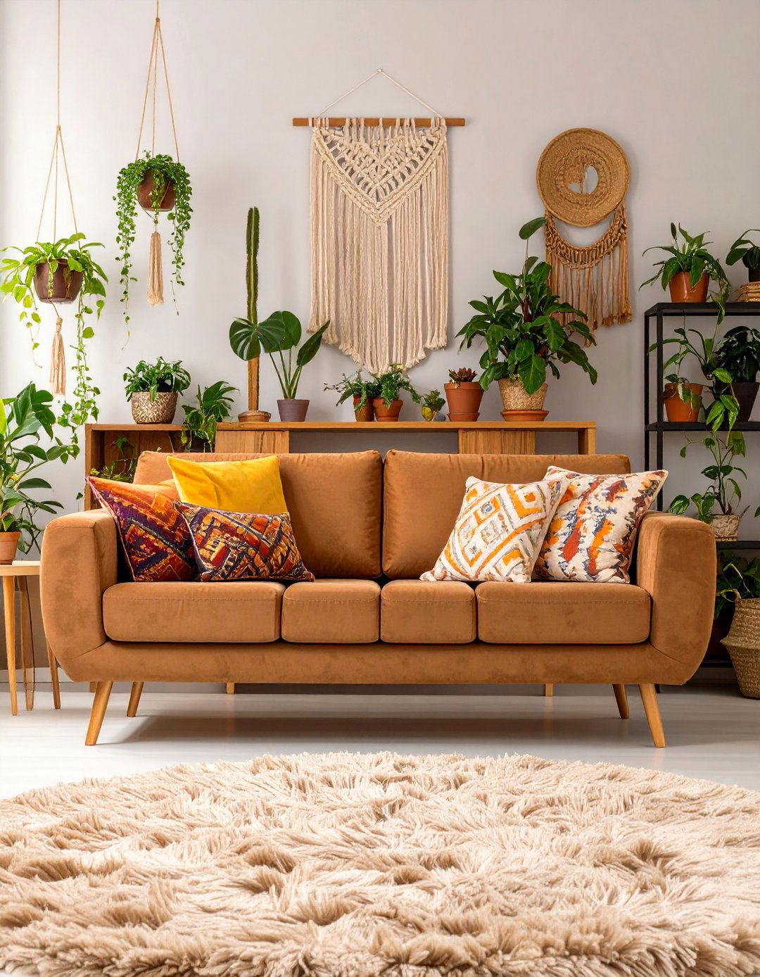 The Bohemian Eclectic Living Room - 30 brown sofa living room ideas