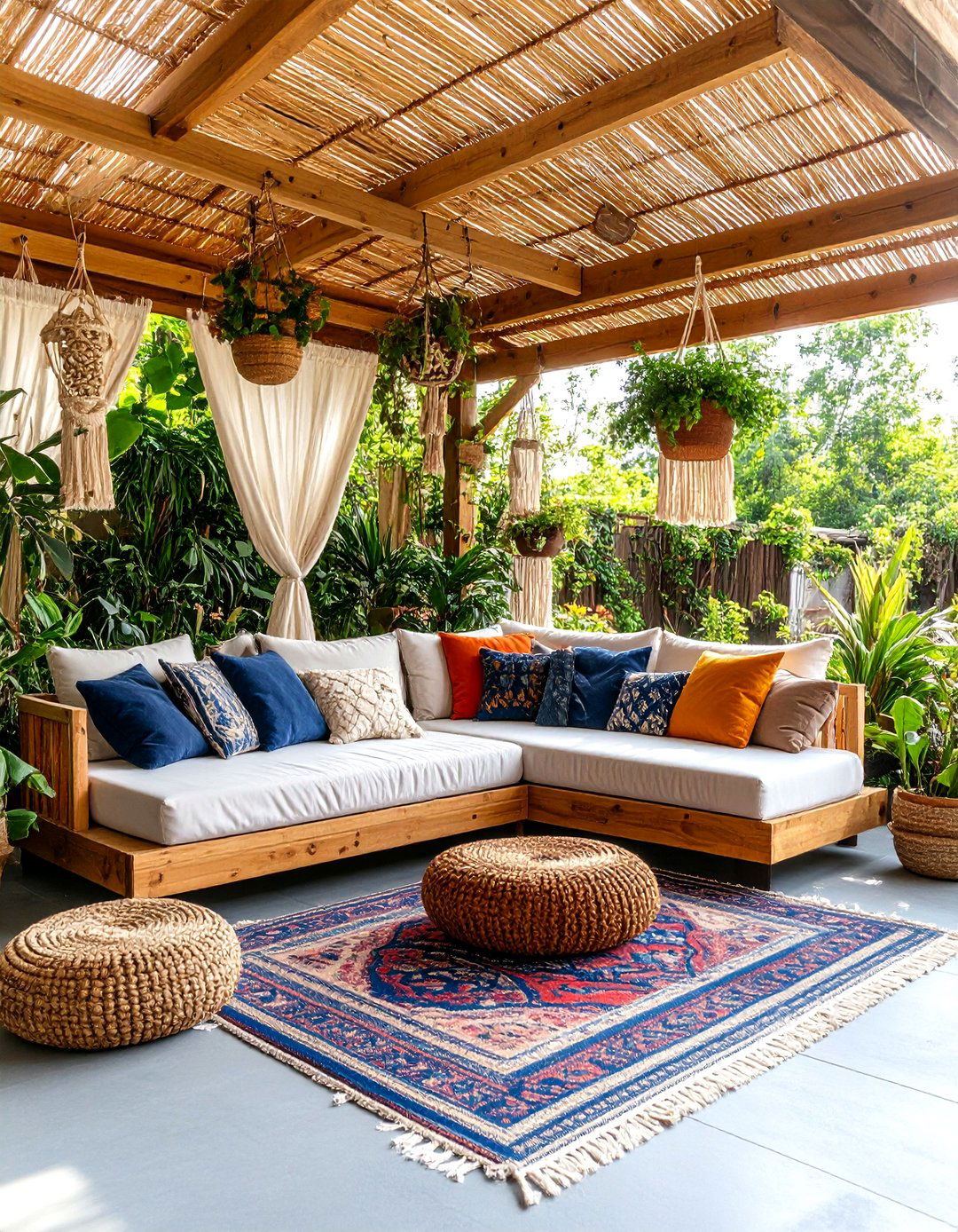 The Bohemian Eclectic Retreat - 30 backyard covered patio ideas