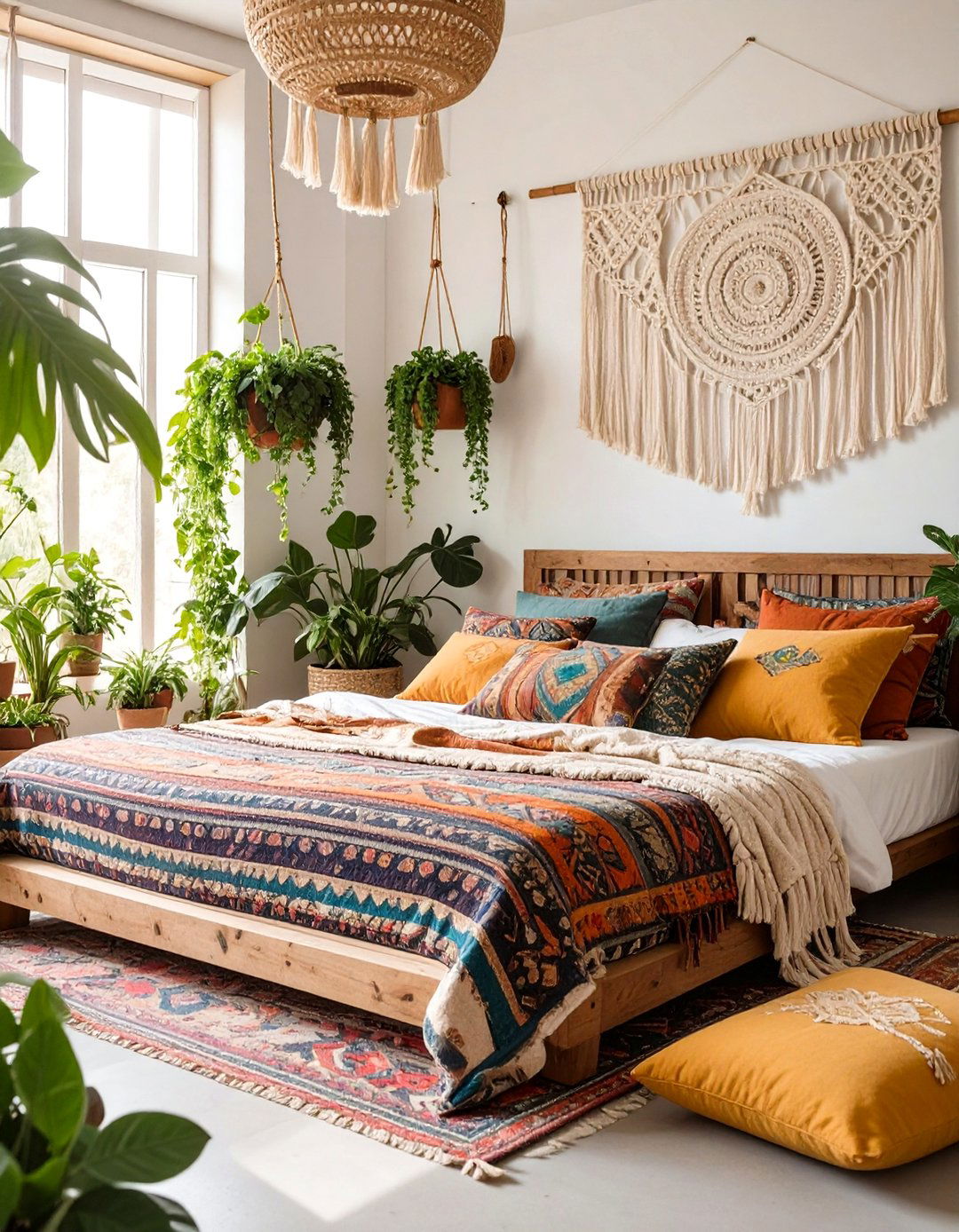 The Bohemian Forest Bedroom - 30 cabin bedroom ideas