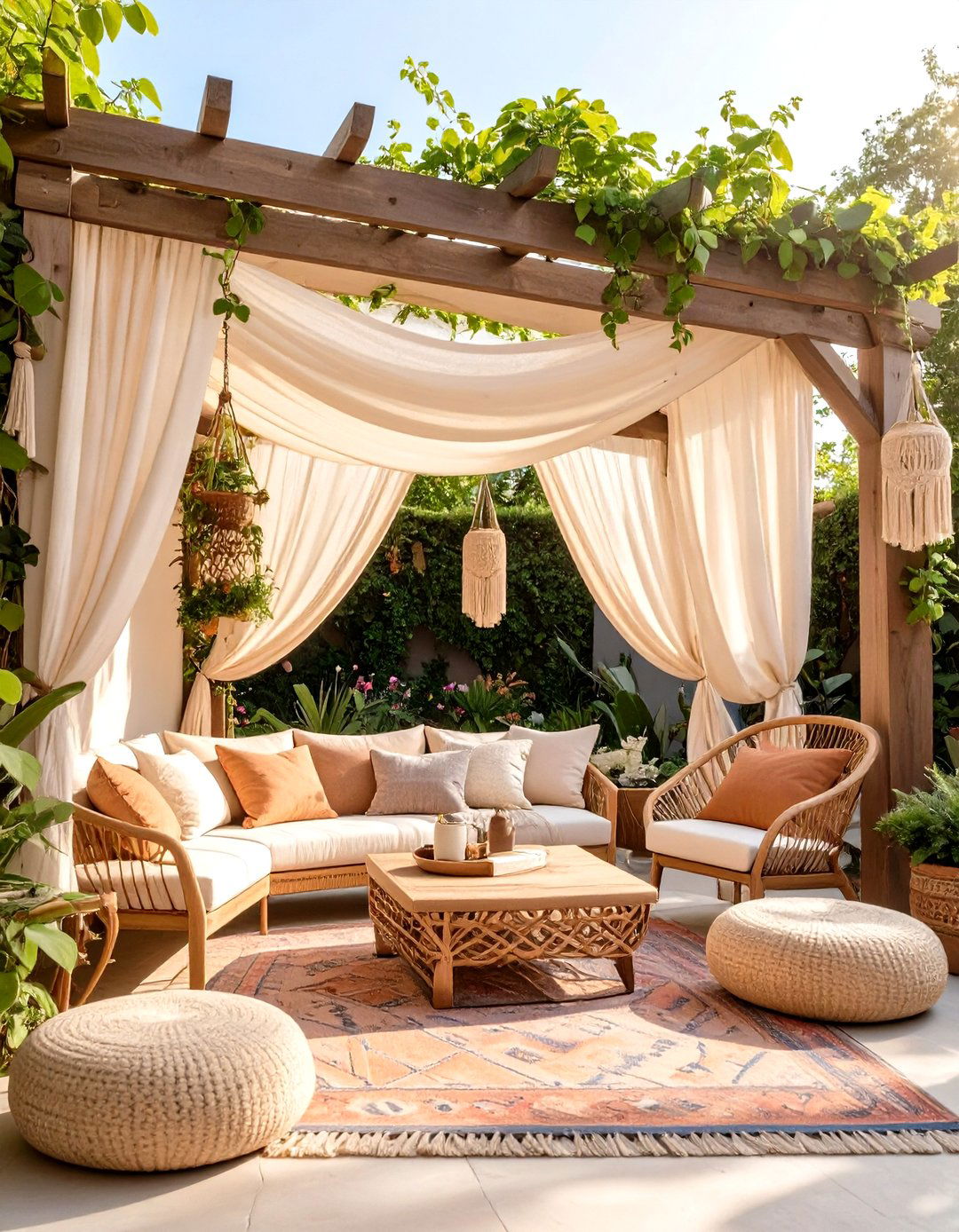 The Bohemian Garden Oasis - 30 covered patio extension ideas