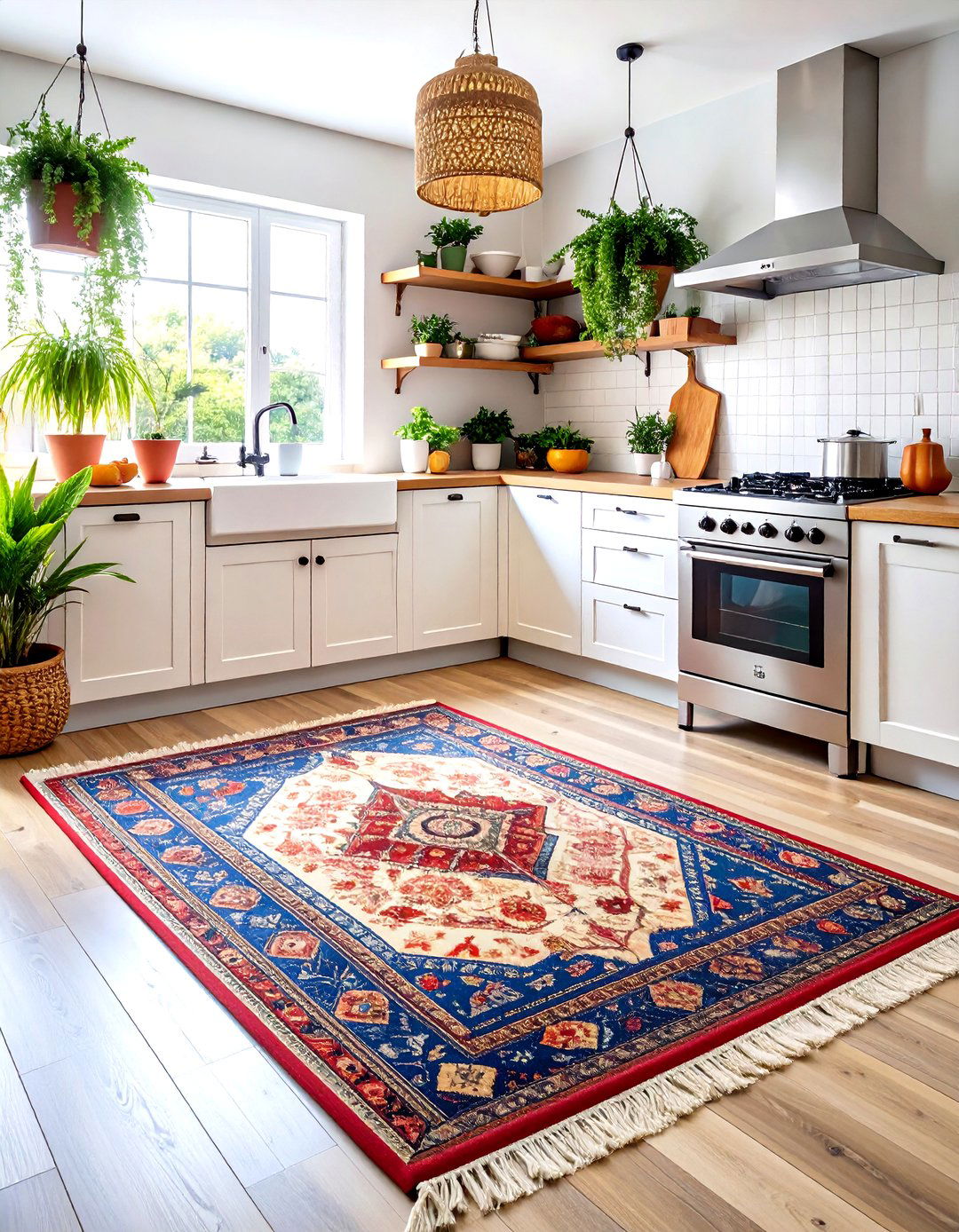 The Bohemian Kitchen Area Rug - 30 kitchen rug ideas