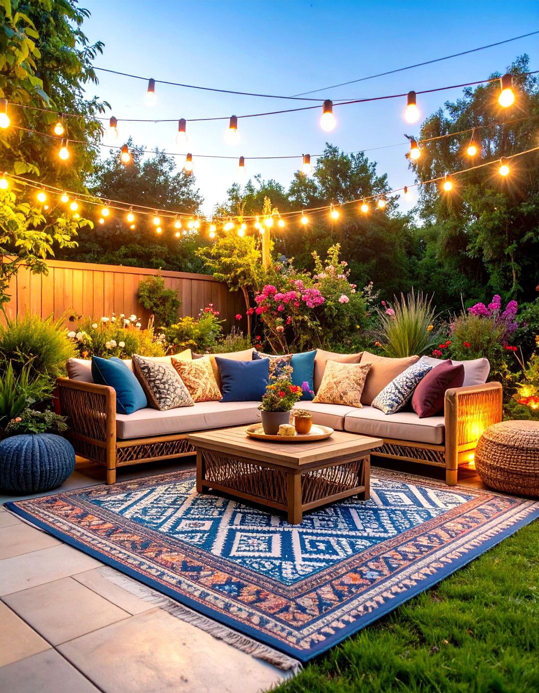 The Bohemian Lounge Patio - 30 easy patio ideas