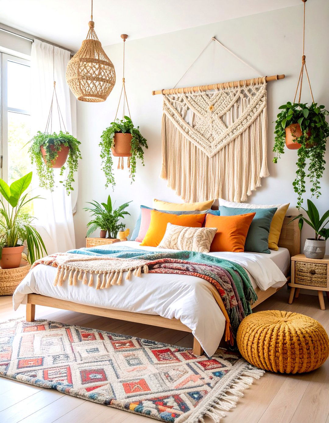 The Bohemian Macrame Dream Bedroom - 30 diy bedroom ideas