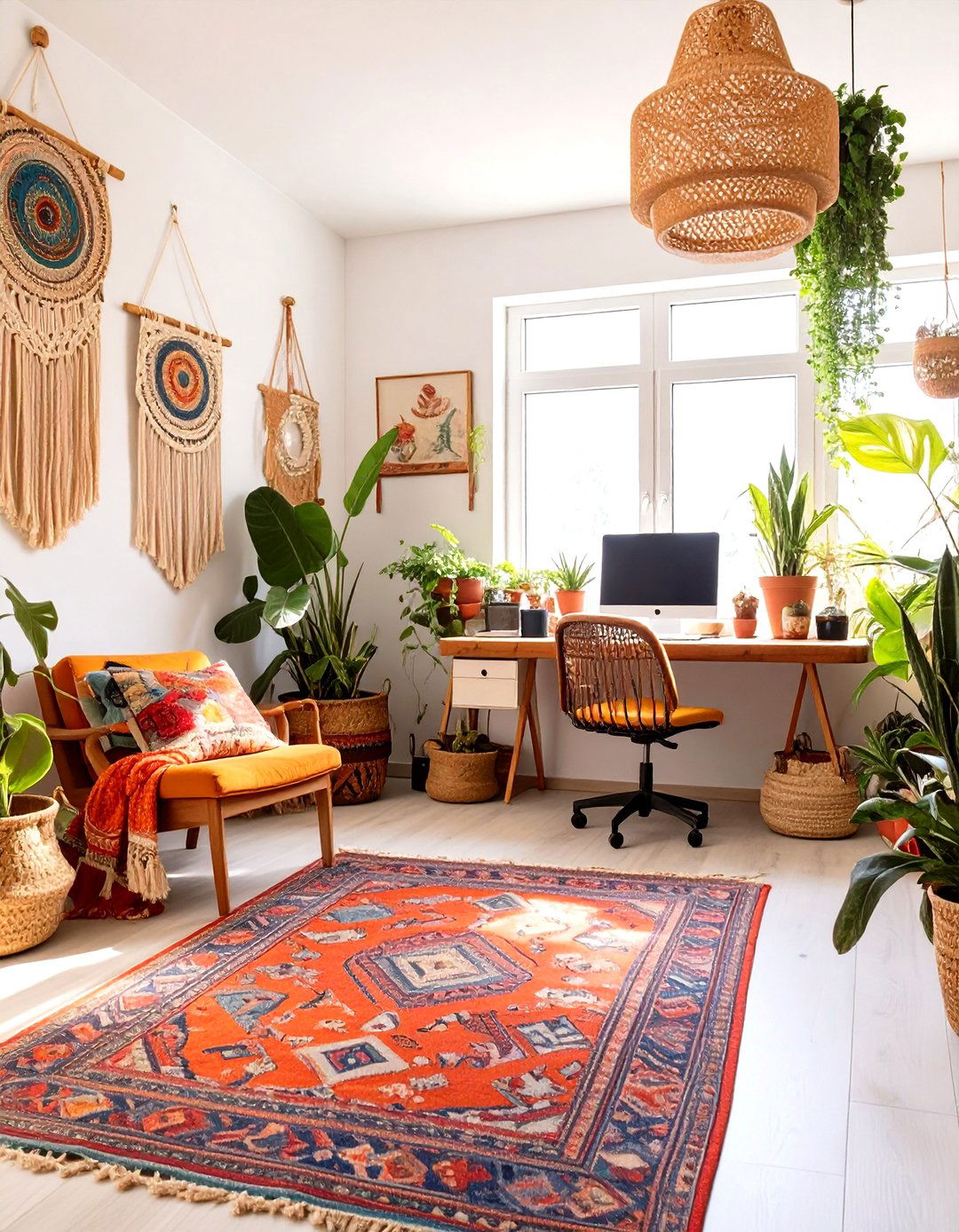 The Bohemian Travelers Lounge Home Office - 30 mens home office ideas