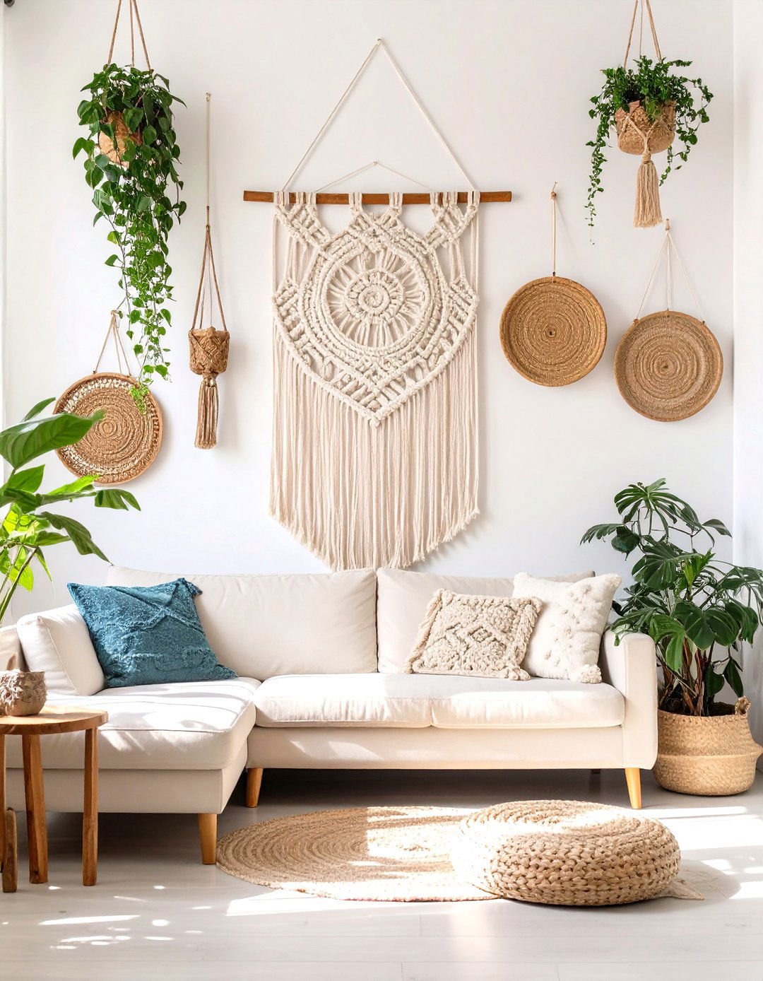 The Bohemian Woven Tapestry Display - 30 home wall decor ideas