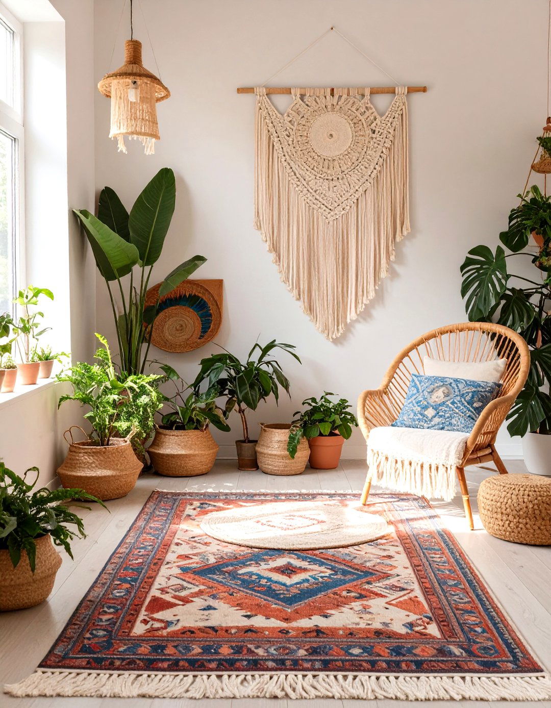 The Boho Farmhouse Living Room - 30 modern farmhouse living room ideas