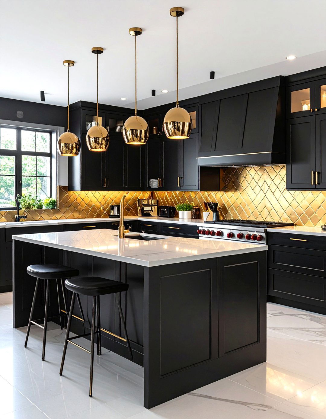 The Bold Art Deco Kitchen - 30 kitchen makeover ideas