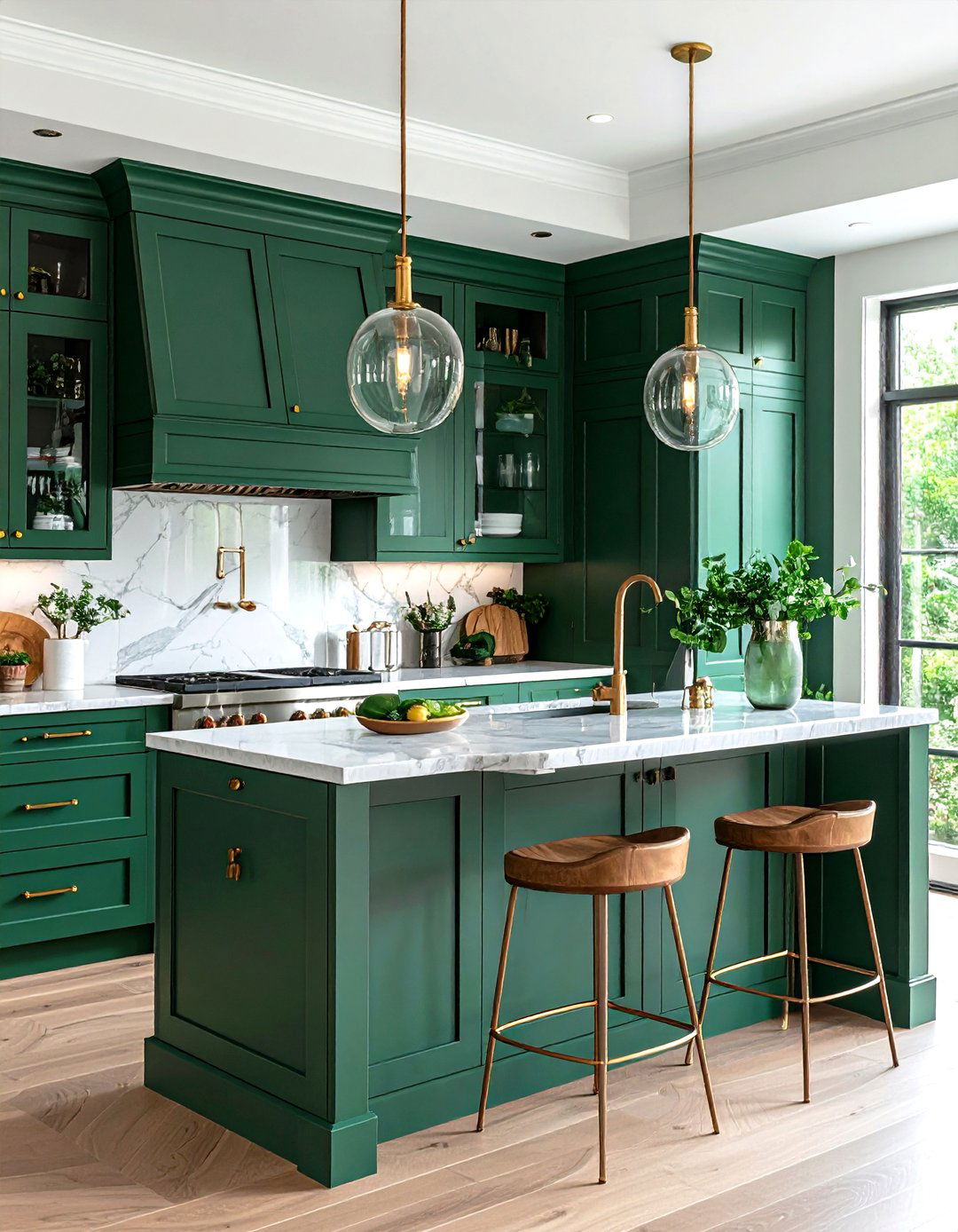 The Bold Color Drenching Kitchen - 30 kitchen remodel ideas 2025