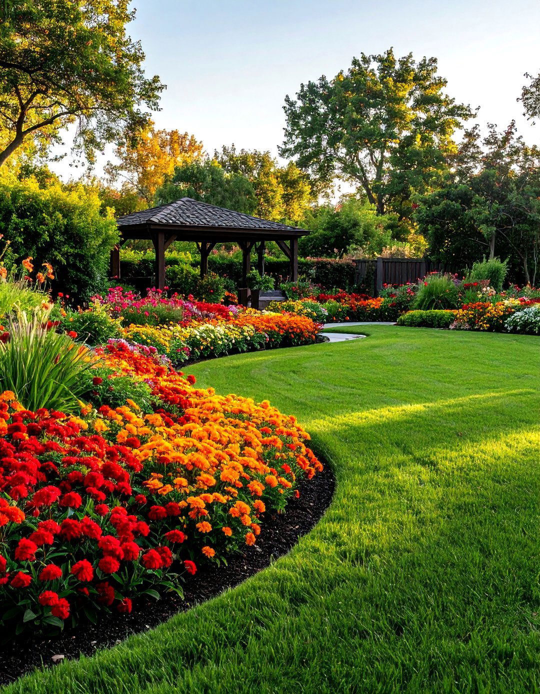 The Bold Colorful Flower Garden - 30 landscape design plans ideas