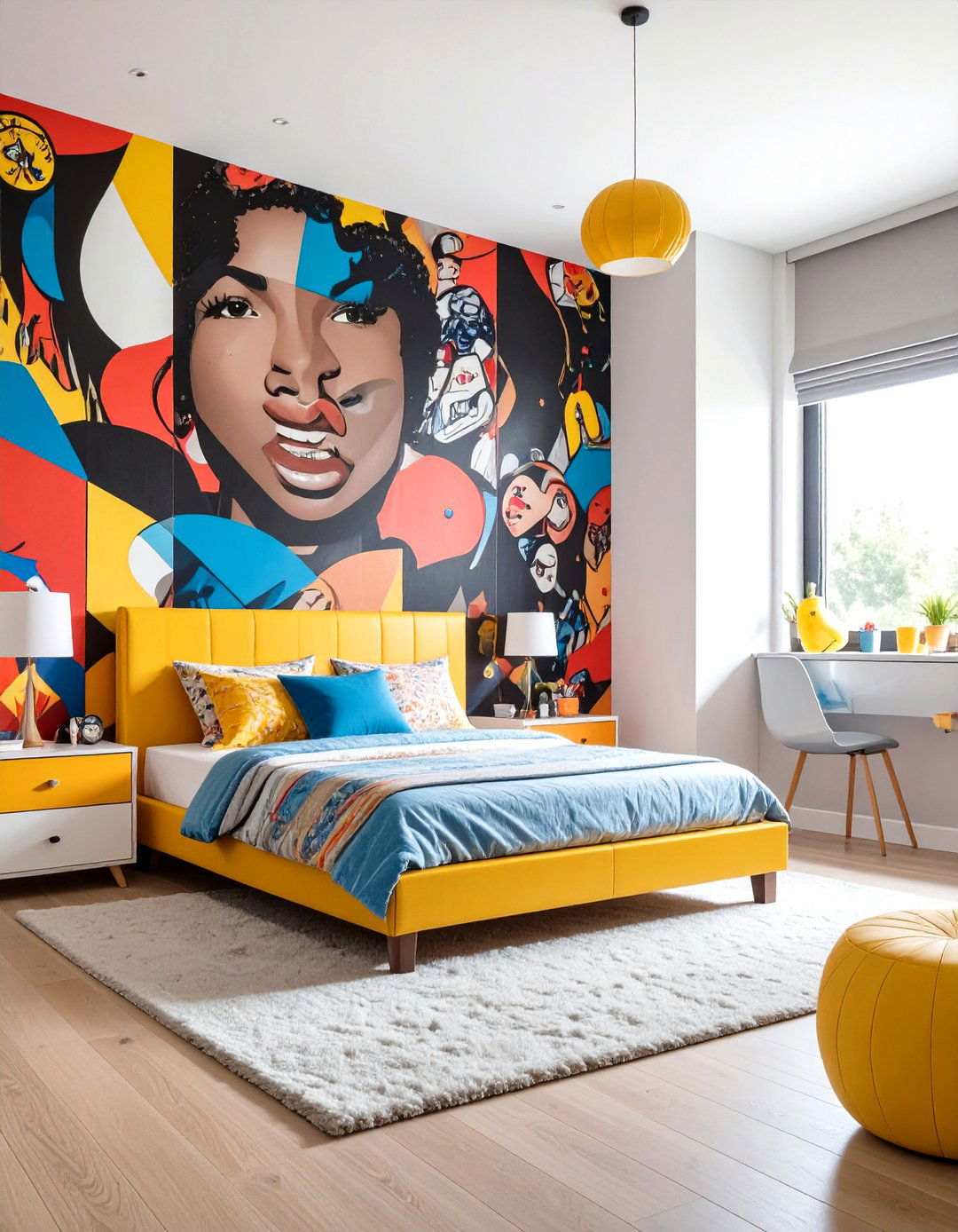 The Bold Graphic Pop Art Bedroom - 30 boy bedroom ideas