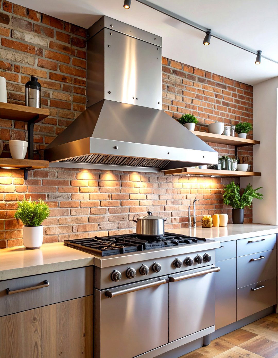 The Bold Industrial Stainless Steel Kitchen Hood - 30 kitchen range hood ideas