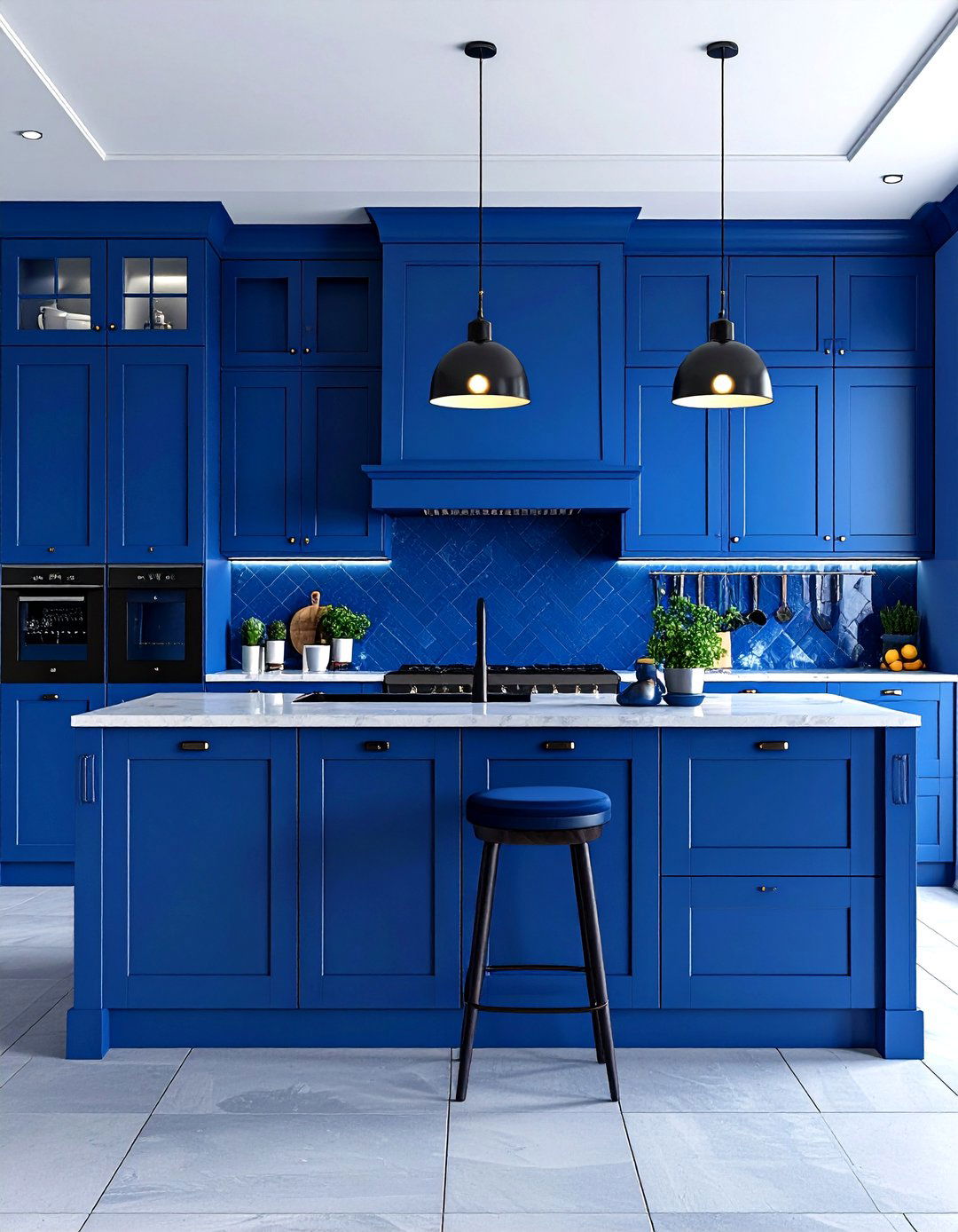 The Bold Monochromatic Kitchen - 30 kitchen remodel ideas 2023