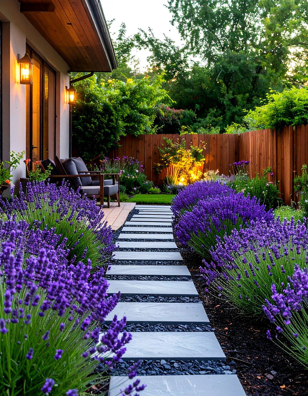 The Bold Monochromatic Scheme - 30 front yard decor ideas