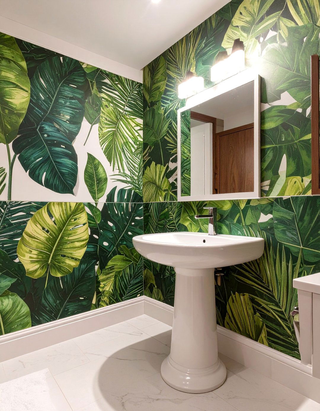 The Bold Patterned Wallpaper Bathroom - 30 bathroom decor ideas 2025