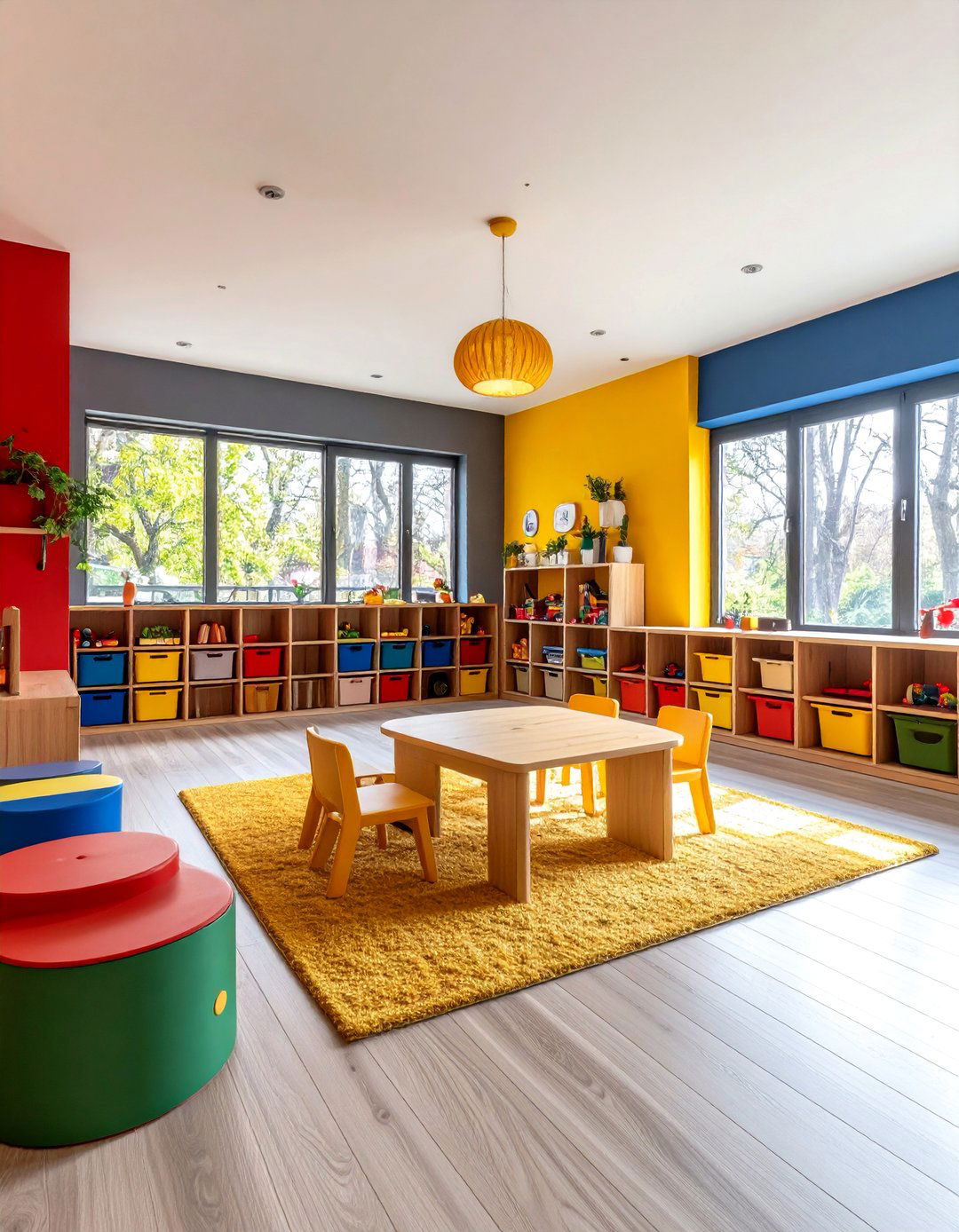 The Bold Primary Colors Playroom - 30 90s interior design ideas
