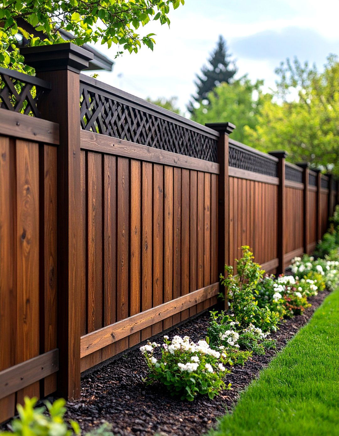 The Bold Solid Panel Privacy Fence - 30 front yard fencing ideas
