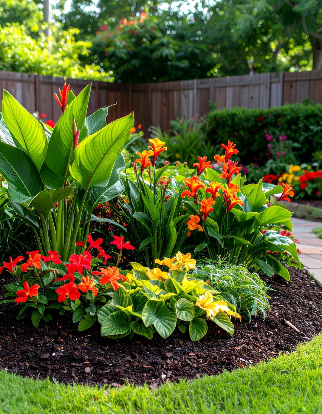 The Bold Tropical Garden - 30 front house garden ideas