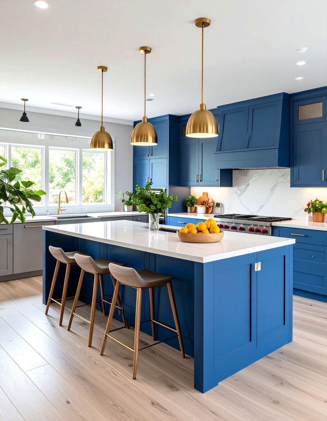 The Boldly Colored Kitchen Island - 30 kitchen ideas 2022