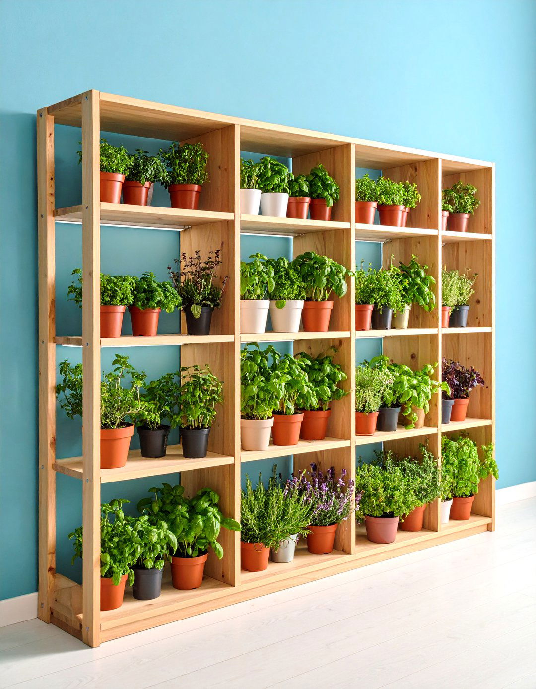 The Bookshelf Herb Garden Conversion - 30 indoor herb garden ideas