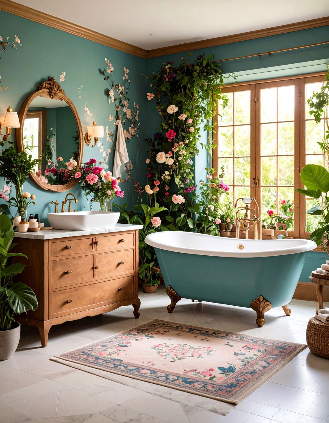 The Botanical Researchers Bathroom - 30 light academia interior design ideas