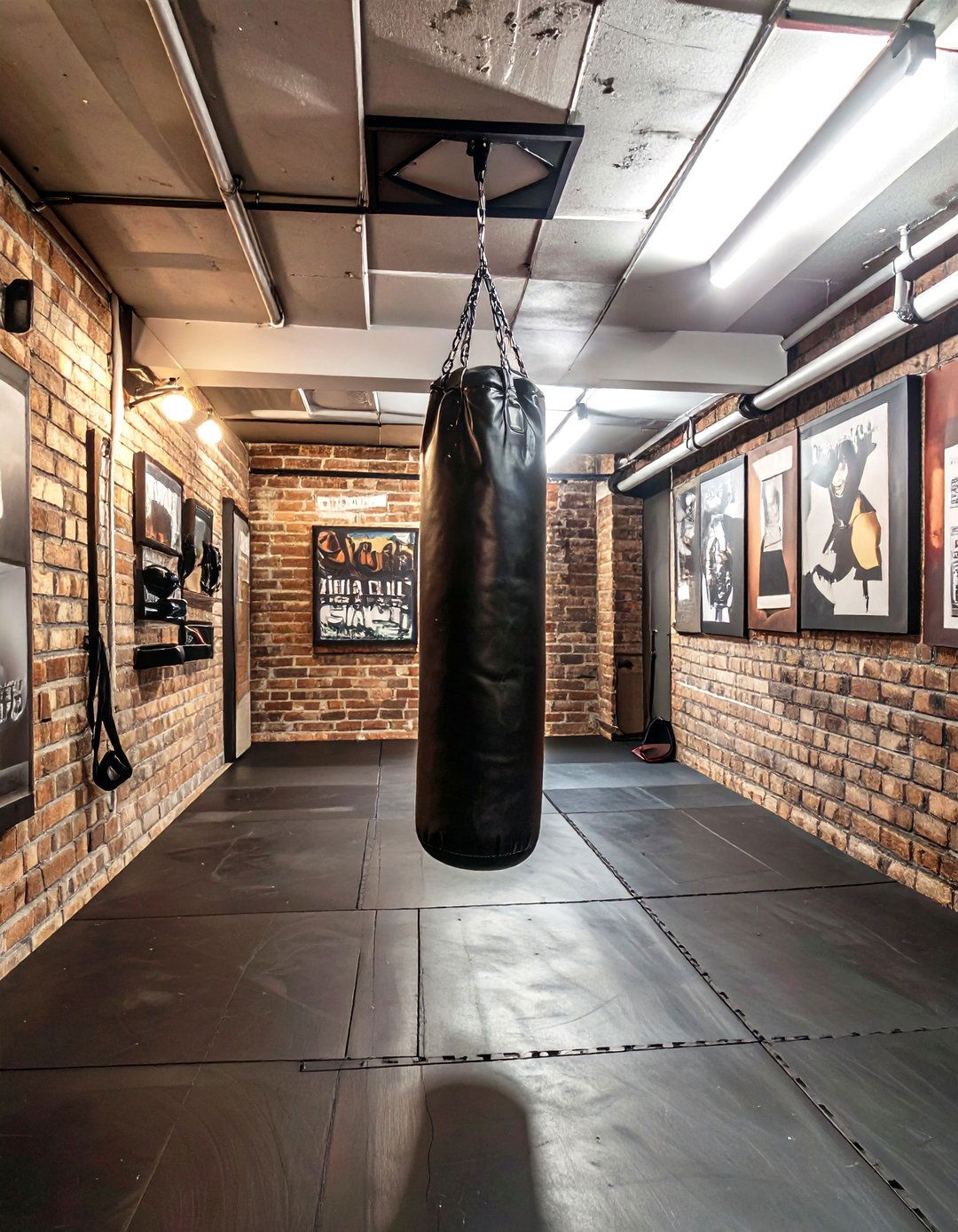 The Boxing Club Basement Gym - 30 basement home gym ideas