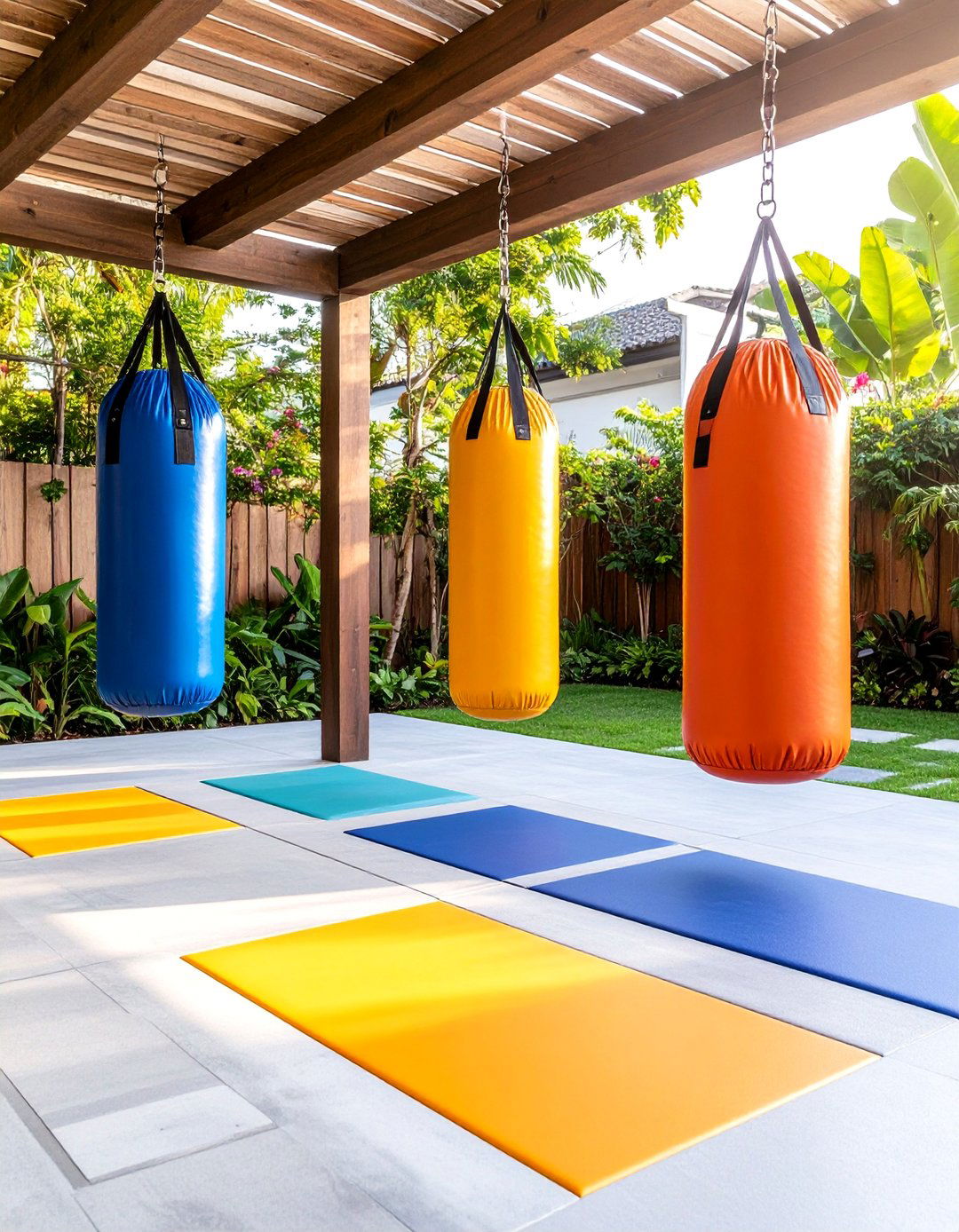 The Boxing and Agility Training Pad - 30 backyard gym ideas