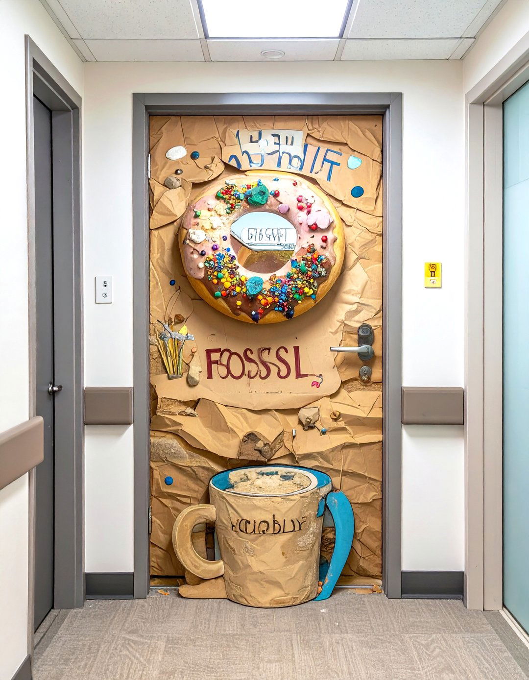 The Breakroom Archeological Dig - 30 office funny  door decorating contest ideas