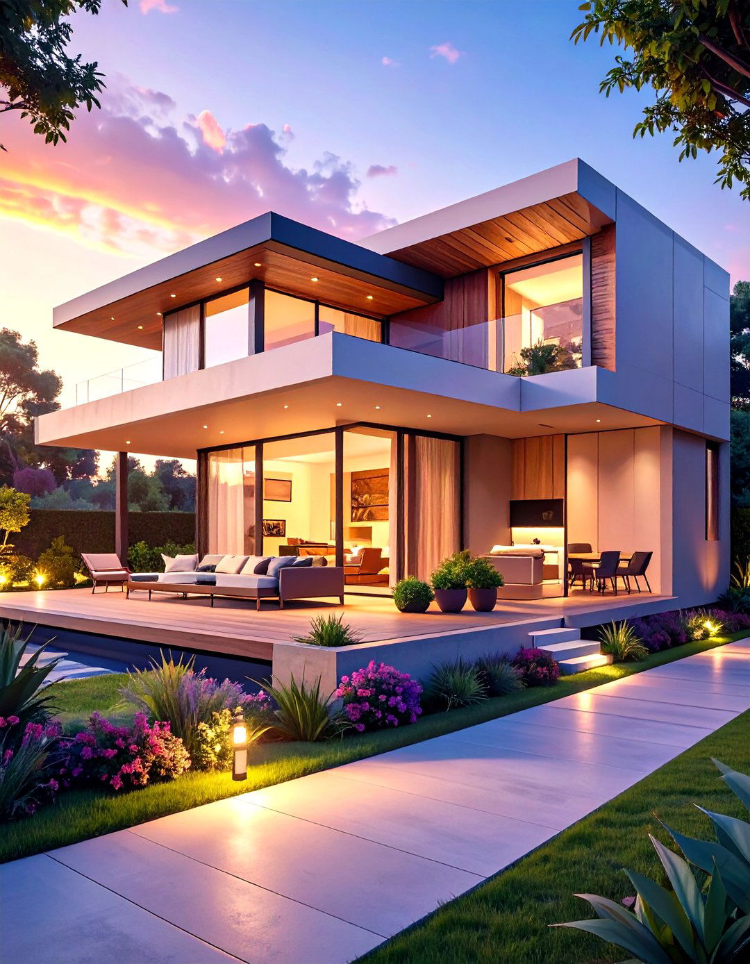 The Breezeway Connected Pod House - 30 low budget modern 3 bedroom house design ideas