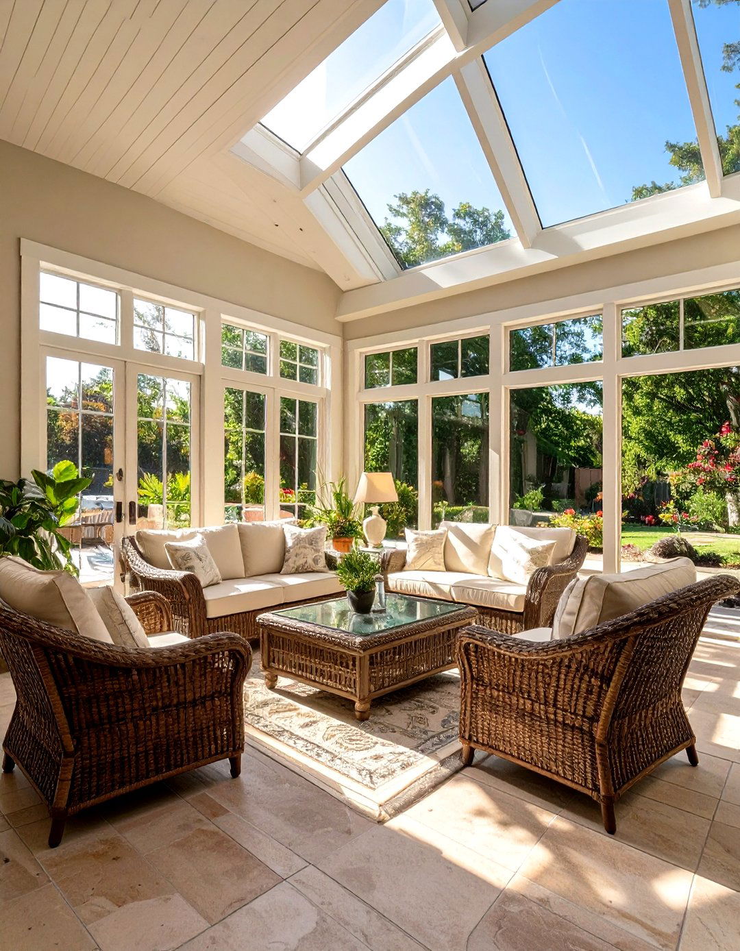The Breezy Indoor Outdoor Sunroom - 30 garage addition ideas