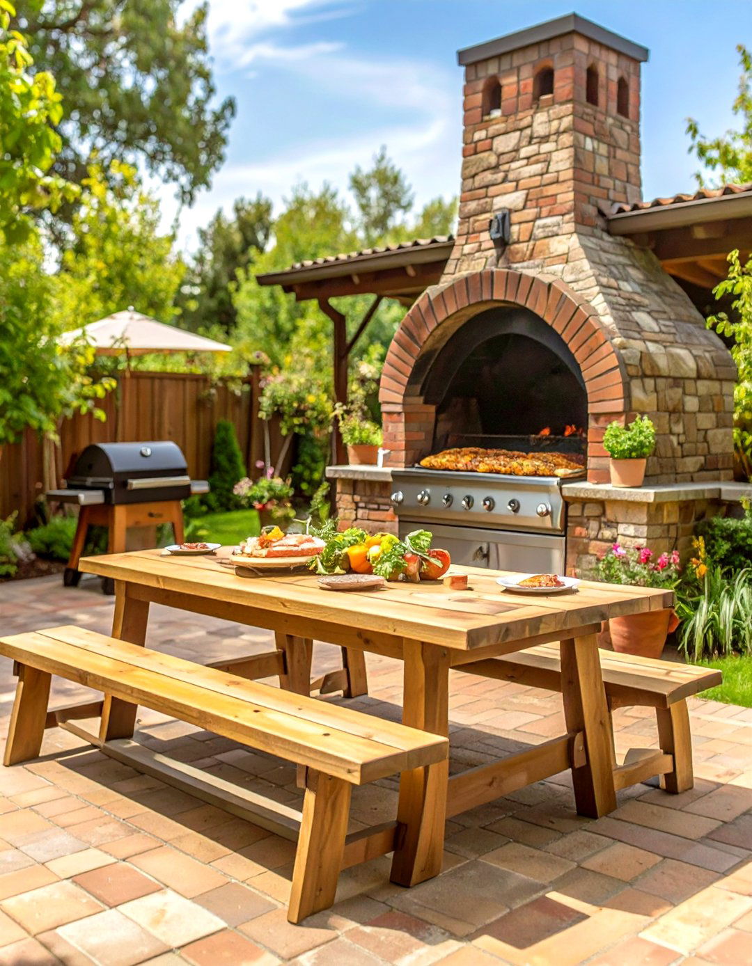 The Brick Oven BBQ Patio - 30 bbq patio ideas