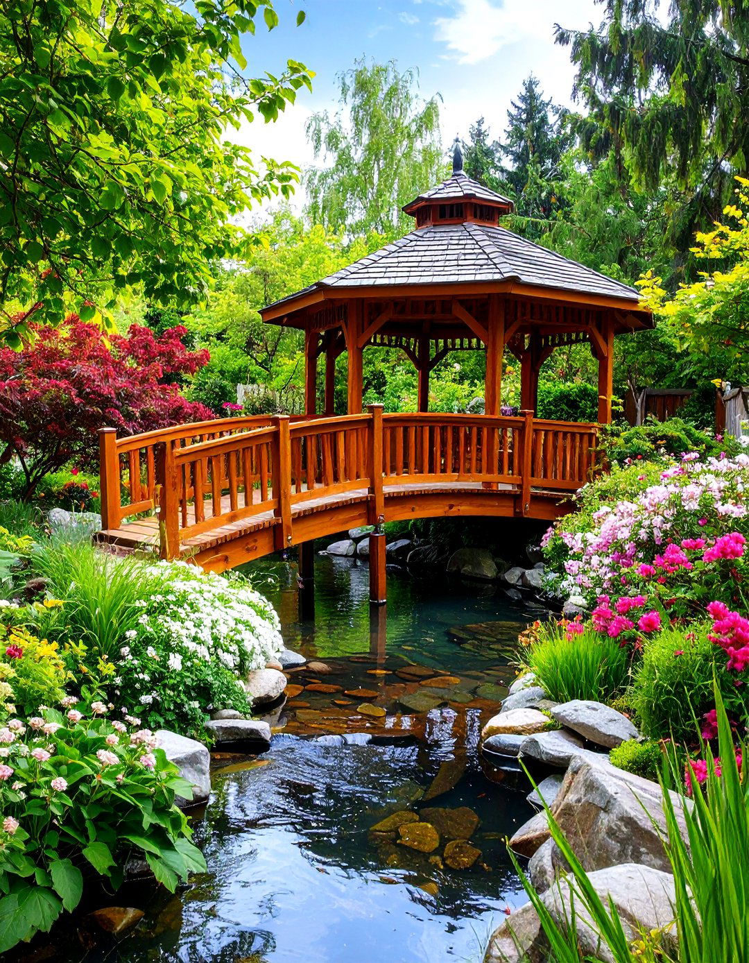 The Bridge Gazebo - 30 backyard gazebo ideas